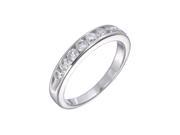 1 ctw Classic Diamond Wedding Band in 14K White Gold In Size 8