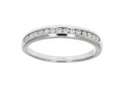1 5 ctw Classic Diamond Wedding Band in 10K White Gold In Size 9