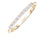 3 4 ctw Diamond Wedding Band in 10K Yellow Gold In Size 9