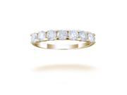 3 4 ctw 7 Stone Diamond Wedding Band in 14K Yellow Gold In Size 8