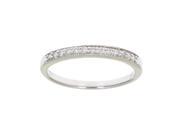 1 6 ctw Petite Diamond Wedding Band in 10K White Gold In Size 9