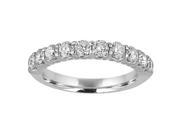3 4 ctw Diamond Wedding Band in 14K White Gold In Size 7