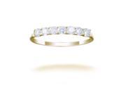 1 2 ctw 7 Stone Diamond Wedding Band in 14K Yellow Gold In Size 7