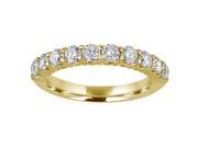 1 2 ctw Diamond Wedding Band in 14K Yellow Gold In Size 7