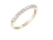 1 4 ctw Diamond Wedding Band in 14K Yellow Gold In Size 8