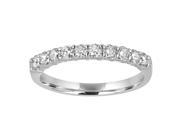 1 3 ctw Diamond Wedding Band in 14K White Gold In Size 6