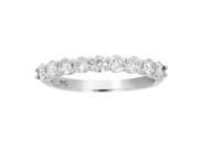 3 4 ctw Diamond Wedding Band in 10K White Gold In Size 8