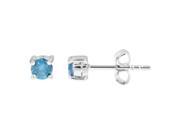 Sterling Silver Blue Diamond Stud Earrings 2 5 CT