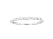 1 5 ctw Petite Diamond Wedding Band in 14K White Gold In Size 7