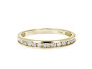 1 4 ctw Classic Diamond Wedding Band in 14K Yellow Gold In Size 6