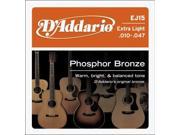 D Addario EJ15 Phos Bronze Extra Lt Ac Guitar Strings