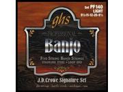 GHS PF140 JD Crowe Studio Signature 5 String Banjo Set