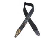 2 cotton guitar strap with printed zombie design