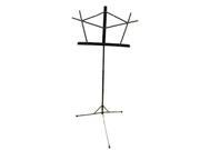 On Stage Folding Music Stand With Carrying Bag Black