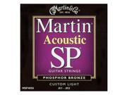 Martin SP Phosphor Bronze Custom Light Acoustic Guitar Strings