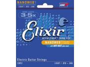 Elixir 12052 Light NanoWeb El Guitar Strings 10 46