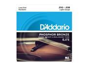 D Addario EJ73 Mandolin Strings Phosphor Bronze Light 10 38