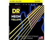 DR HiDef Yellow Neon Guitar Strings 11 50