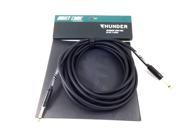 Bullet Cable 20 Thunder Black Straight Instrument Cable