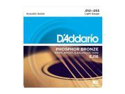 D Addario EJ16 Phosphor Bronze Light Acoustic Guitar String Set 12 53