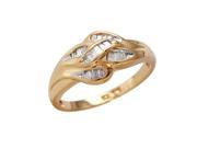 Ladies 0.25CTW Diamond 10k Yellow Gold Ring