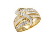 Ladies 1.2CTW Diamond 10k Yellow Gold Ring