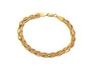 Ladies 14K Three tone Gold Bracelet