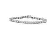Ladies 2CTW Diamond 10k White Gold Bracelet