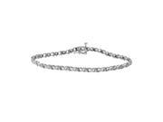 Ladies 0.28CTW Diamond 10k White Gold Bracelet