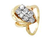 Ladies 1CTW Diamond 14K Two tone Gold Ring