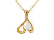 Ladies Pearl 14K Yellow Gold Necklace