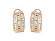 Ladies 1.33CTW Natural Diamond 14K Gold Earrings
