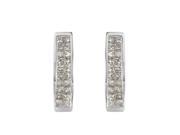 Ladies 1CTW Diamond 14K White Gold Earrings