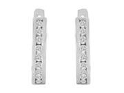 Ladies 0.5CTW Diamond 14K White Gold Earrings