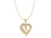 Ladies 0.25CTW Diamond 10K Yellow Gold Necklace