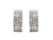 Ladies 1CTW Diamond 14K Two tone Gold Earrings