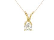 Ladies 0.2CTW Diamond 14K Yellow Gold Necklace
