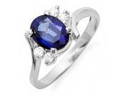 14K Sapphire And Diamond Ring