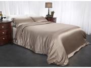 Aus Vio 100% Silk Duvet Cover King Cal King Pebble