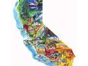 Sun Fun California Shaped Puzzle 1000 Pcs