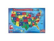 Melissa Doug United States Map Floor Puzzle 51 Pcs
