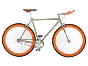 Vilano EDGE Fixed Gear Single Speed Road Bike Champagne Orange 54cm
