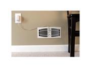 Air Flow Technology The AirFlow Breeze Home Heating Cooling System Almond Fits 4 W x 10 L opening Almond