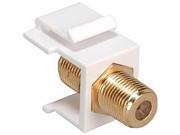 Cooper Wiring Devices 5552 5EV F Series Coax Connector Ivory
