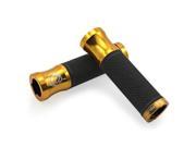 Portland Design Works Speed Metal Bicycle Grips Black Gold Clamps