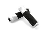Portland Design Works Speed Metal Bicycle Grips Black White Clamps