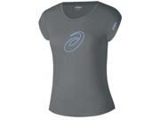 Asics 2013 Women s Asics Profile T Shirt XG1518 Graphite Cyan Blue XL