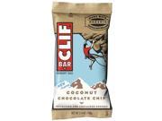 Clif Bar Energy Bar Coconut Chocolate Chip 12 2.4 oz 68 g bar