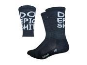 DeFeet Wooleator 5in Do Epic Sh!* Hi Top Cycling Running Socks CSLDES Do Epic Sh!* S