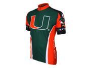 Adrenaline Promotions University of Miami Hurricanes Cycling Jersey University of Miami Hurricanes M